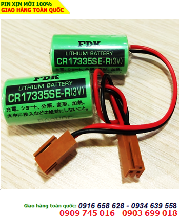 Pin nuôi nguồn FDK CR17335SE-R lithium 3v 2/3A 1800mAh chính hãng Made in Japan